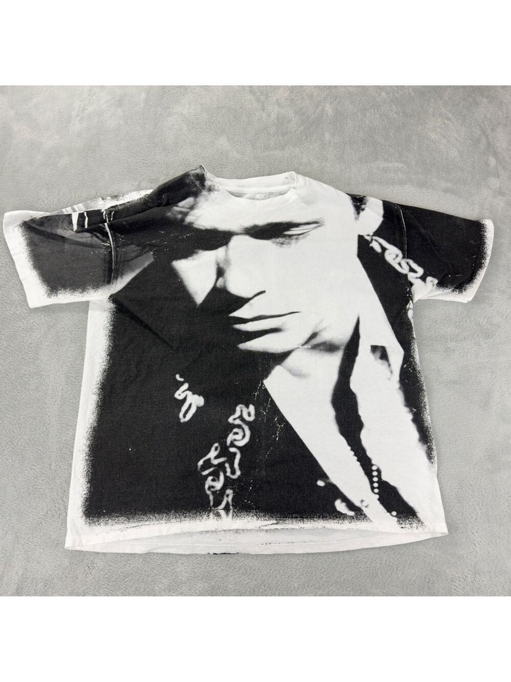 VTG John Cougar Mellencamp Men Sz XL AOP Whenever We Wanted Tour Single Stitch
